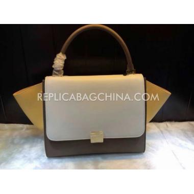 Celine Handbag Totes Calfskin Grey Replica