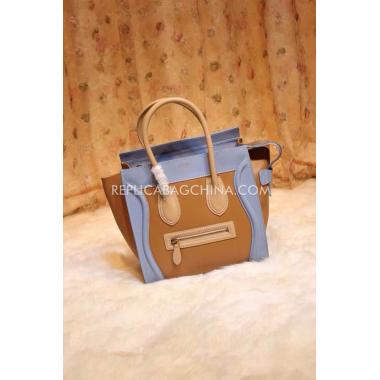 Celine Handbag Handbag Calfskin Apricot