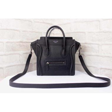 Replica Celine Handbag Calfskin Black