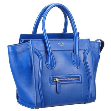 Cheap Celine Micro Luggage Blue