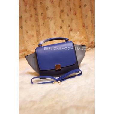 Celine Trapeze Handbag Blue