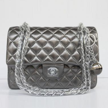 Chanel  Flap bags 01112A Grey Small Ladies Bag