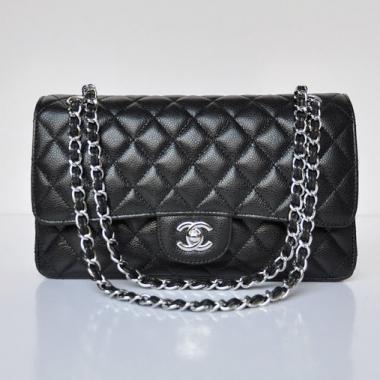 Cheap Chanel 1112 Black Lambskin 2way