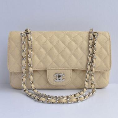 Replica Chanel  Flap bags 1112 Beige Cow Leather Small Bags