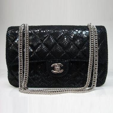 Replica Quality Chanel  Flap bags 1112 Black Cow Leather Ladies Bag