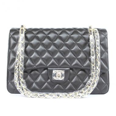 Chanel  Flap bags 1113 Black Cross Body Bag Ladies