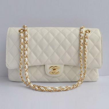 Chanel  Flap bags 1113 White Medium Ladies Bag