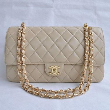 Chanel  Flap bags 1113 Apricot Lambskin Ladies