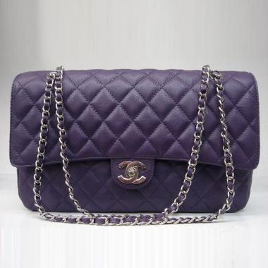 Replica Chanel  Flap bags 1113 Purple Medium Ladies