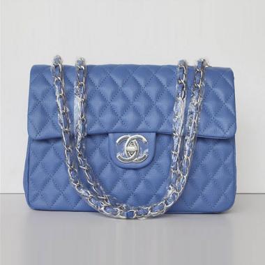 Chanel  Flap bags 1114 Blue Medium Ladies Handbags