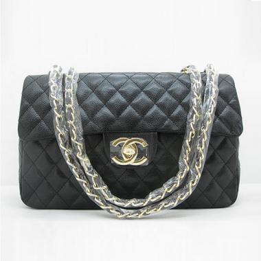 Chanel  Flap bags 1114 Black Medium HandBags