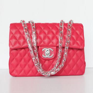 Replica Chanel  Flap bags 1114 Red Cow Leather HandBags