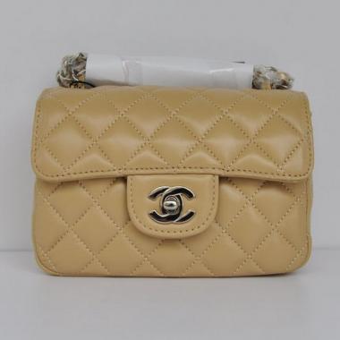 Cheap Chanel  Flap bags 1115 Coffee Lambskin Cross Body Bag