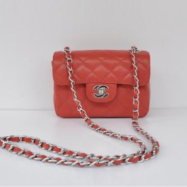 Replica Chanel  Flap bags 1115 Red Cow Leather Cross Body Bag