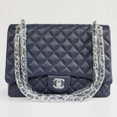 Chanel  Flap bags 1116 Blue Enamel HandBags