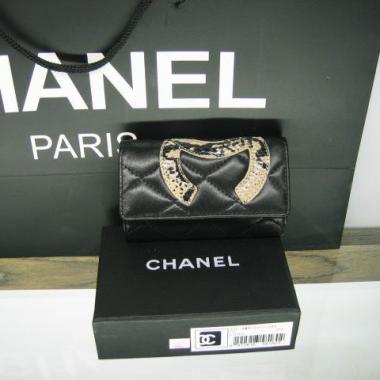 Chanel Wallet 26723 Black Lambskin key Case Replica