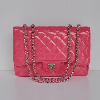 Chanel  Flap bags 28600 Pink Enamel Cross Body Bag