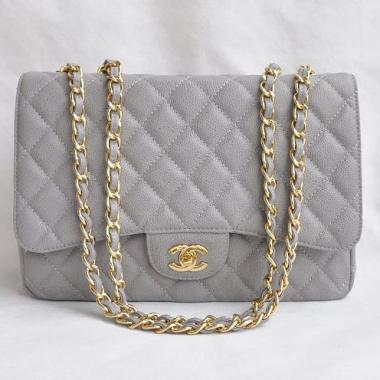 Replica Chanel  Flap bags 28600 Grey Cross Body Bag Ladies