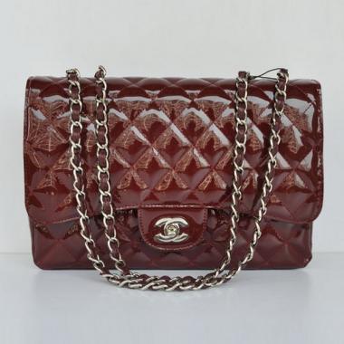 Chanel  Flap bags 28600 Red Enamel Cross Body Bag