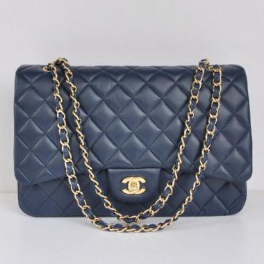 Chanel  Flap bags 28601 Blue Medium HandBags Replica