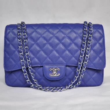 Chanel  Flap bags 28601 Blue Medium Ladies