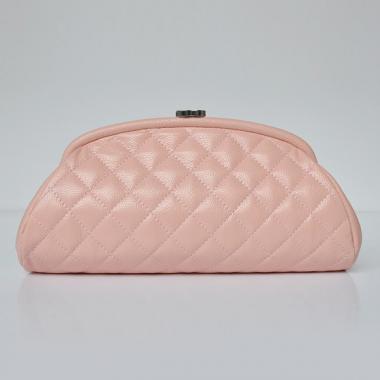 Chanel Clutches 32342 Pink Cow Leather Small Bag HM03368