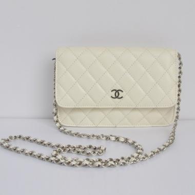 Replica Chanel Mini bags 33814 Beige Lambskin Ladies Bags