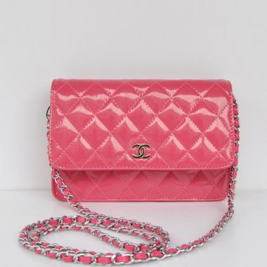 Cheap Chanel Mini Bags 33814 Pink Enamel Ladies Handbag HM08767