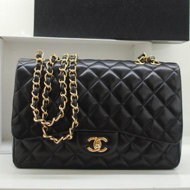 Chanel 36076 Black Lambskin Ladies Bag