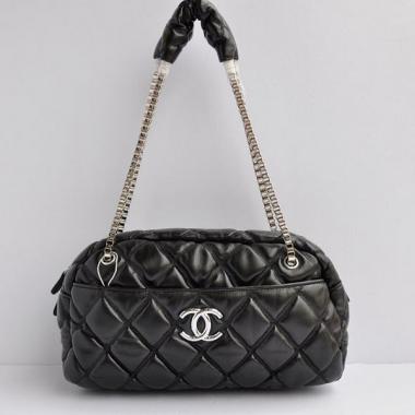 Chanel  bags 46168 Black Lambskin Cross Body Bag