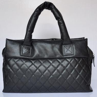 Chanel Coco bags 48620 Black Lambskin Cross Body Bag Replica