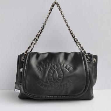 Chanel  bags 48628 Black Lambskin Cross Body Bag