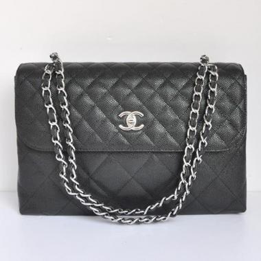 Replica Chanel  Flap bags 50725 Black Medium Cross Body Bag