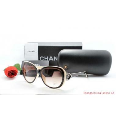 Cheap Chanel Black-white Resin SC57865 Sunglasses