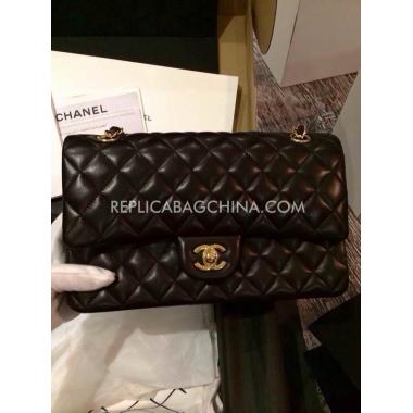 Chanel Handbag Calfskin  Flap Black