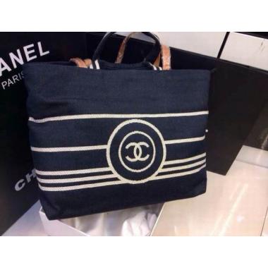 Replica Chanel Denim Large Blue Handbag Shoulder Bag