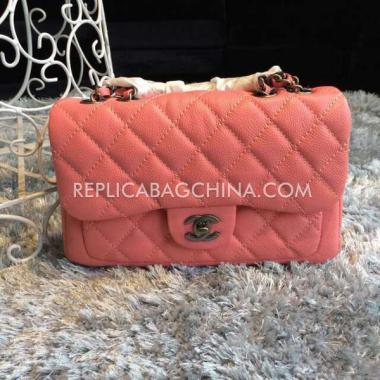 Chanel  Red Handbag Shoulder Bag Calfskin