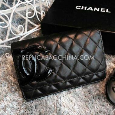 Cheap Chanel Handbag Le Boy Black Lambskin Replica