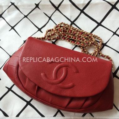 Chanel Red Leather Purse Wallet