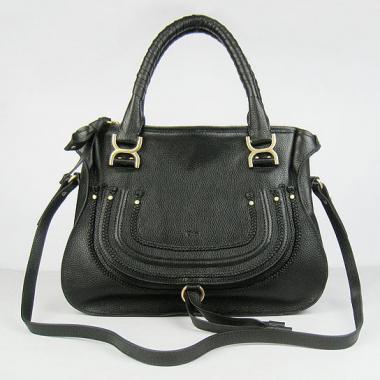 Cheap Chloe  9806 Ladies Lambskin Black Bag