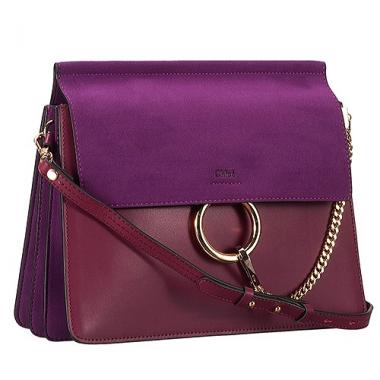 Chloe Faye Plum Shoulder Bag