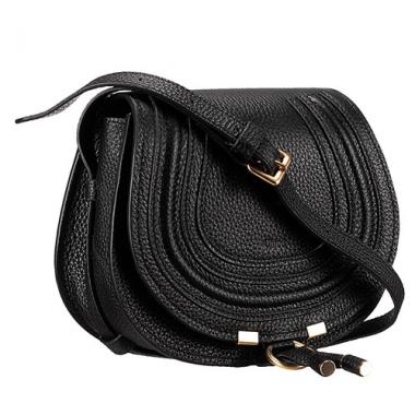 Chloe Marcie Flap Small Shoulder Bag Black