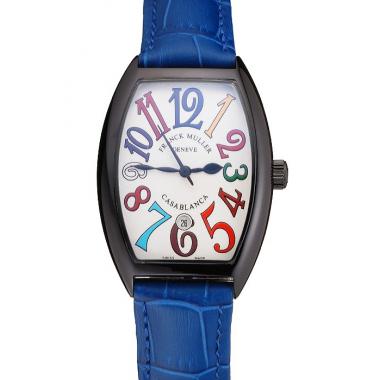 Franck Muller Casablanca Blue Croco Leather Band  621643