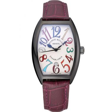 Franck Muller Casablanca Purple Croco Leather Band  621645