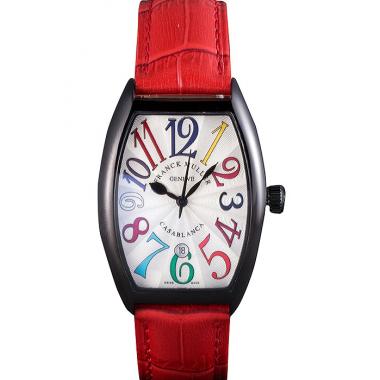 Franck Muller Casablanca Red Croco Leather Band  621644