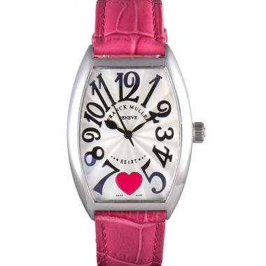 Franck Muller Heart Pink Leather Band  621586