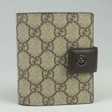 Gucci Wallet 115052 Coffee Canvas Mens Wallet