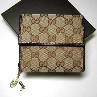 Gucci Wallet 154182 Canvas Small Wallet