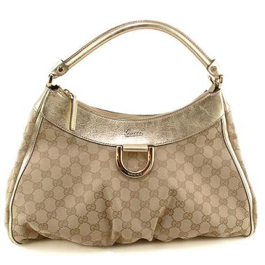 Cheap Gucci Hobo bags 189833 Gold Canvas Ladies Bag