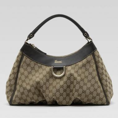 Gucci Hobo bags 189833 Brown Canvas Cross Body Bag